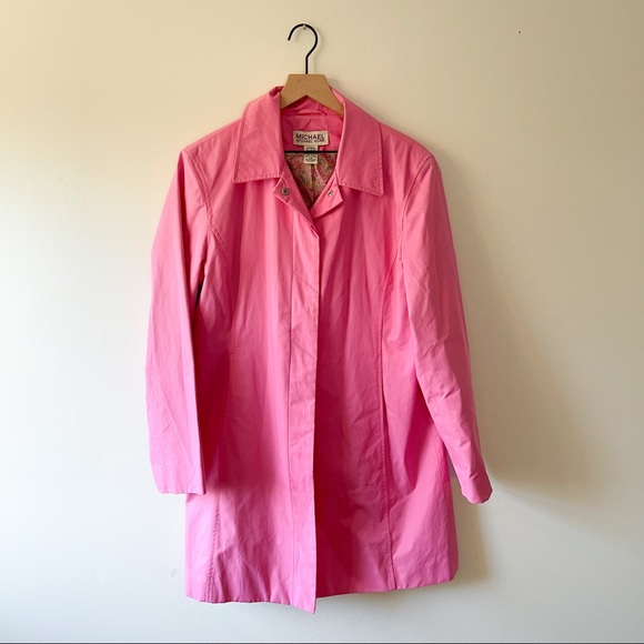 Michael Kors pink trench coat - Picture 1 of 4